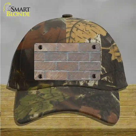 Brick Wall Novelty License Plate Hat Cotton / Camoflauge