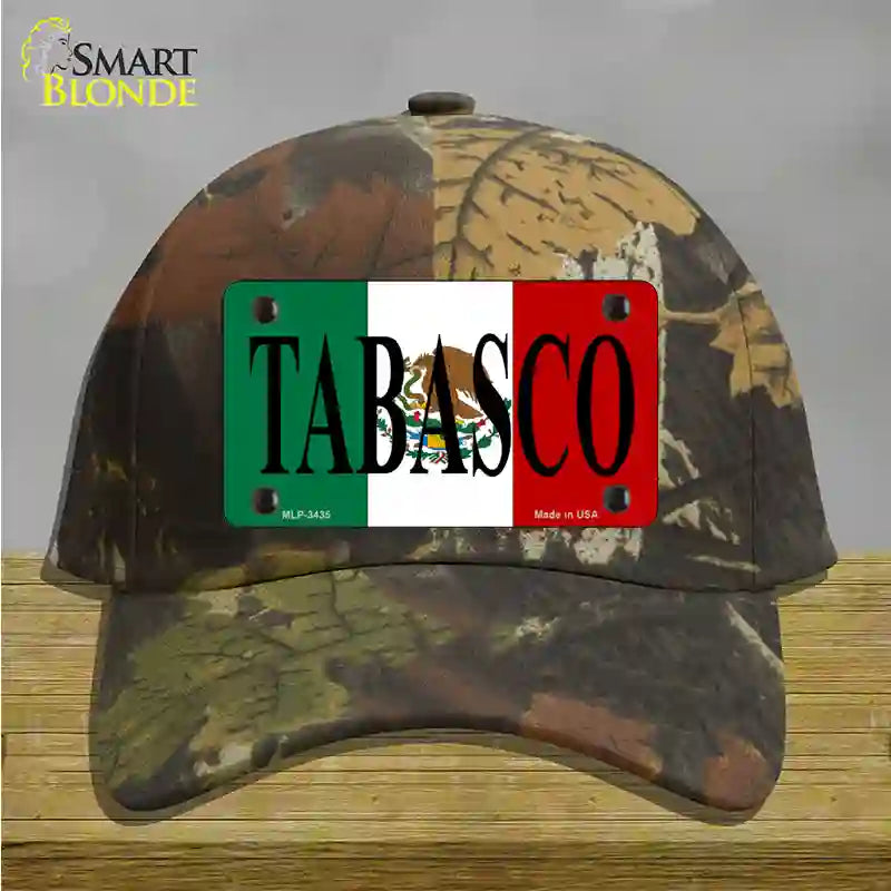 Tabasco Novelty License Plate Hat Cotton / Camoflauge