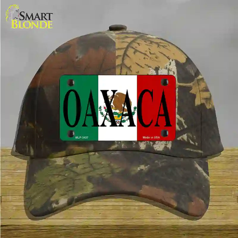 Oaxaca Novelty License Plate Hat Cotton / Camoflauge