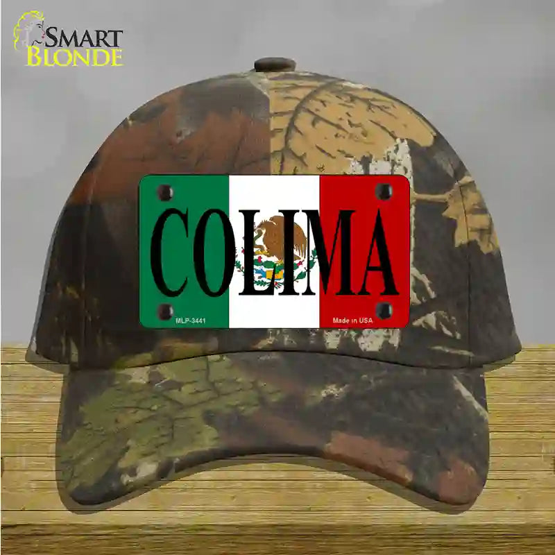 Colima Novelty License Plate Hat Cotton / Camoflauge