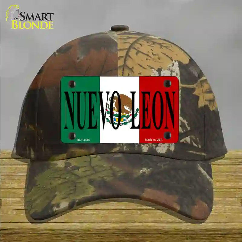 Nuevo Leon Mexico Flag Novelty License Plate Hat Cotton / Camoflauge