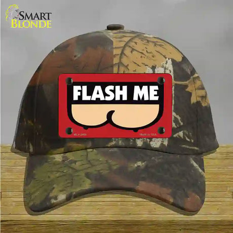 Flash Me Novelty License Plate Hat Cotton / Camoflauge