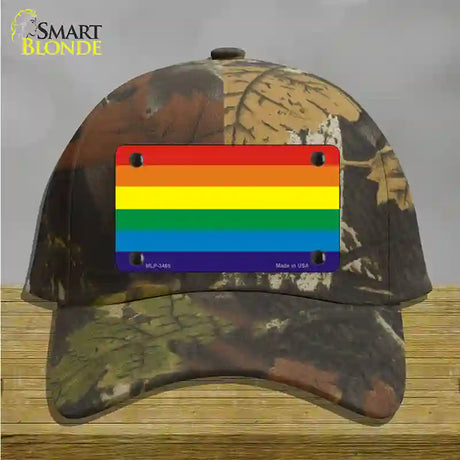 Rainbow Flag Novelty License Plate Hat Cotton / Camoflauge