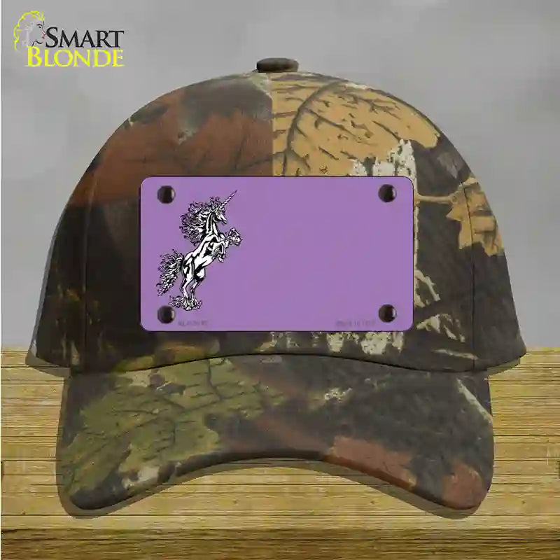 Unicorn Offset Novelty License Plate Hat Cotton / Camoflauge