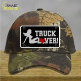 Truck Lover Girl Novelty License Plate Hat Cotton / Camoflauge