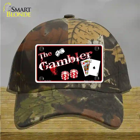 Gambler Novelty License Plate Hat Cotton / Camoflauge