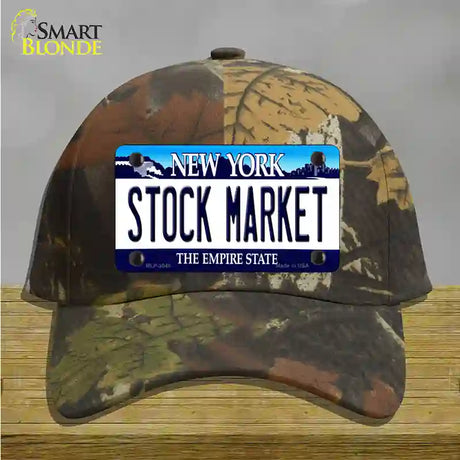 Stock Market New York Novelty License Plate Hat Cotton / Camoflauge