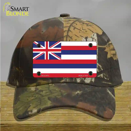 Hawaii Flag State Flag Novelty License Plate Hat Cotton / Camoflauge