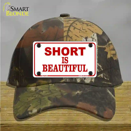 Short Is Beautiful Novelty License Plate Hat Cotton / Camoflauge