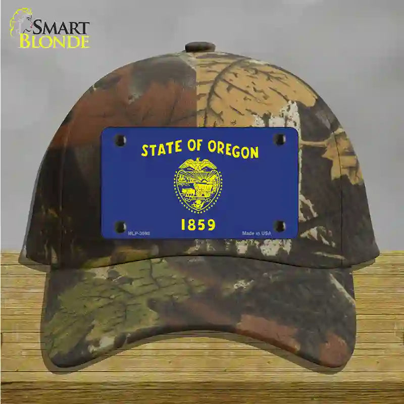 Oregon State Flag Novelty License Plate Hat Cotton / Camoflauge