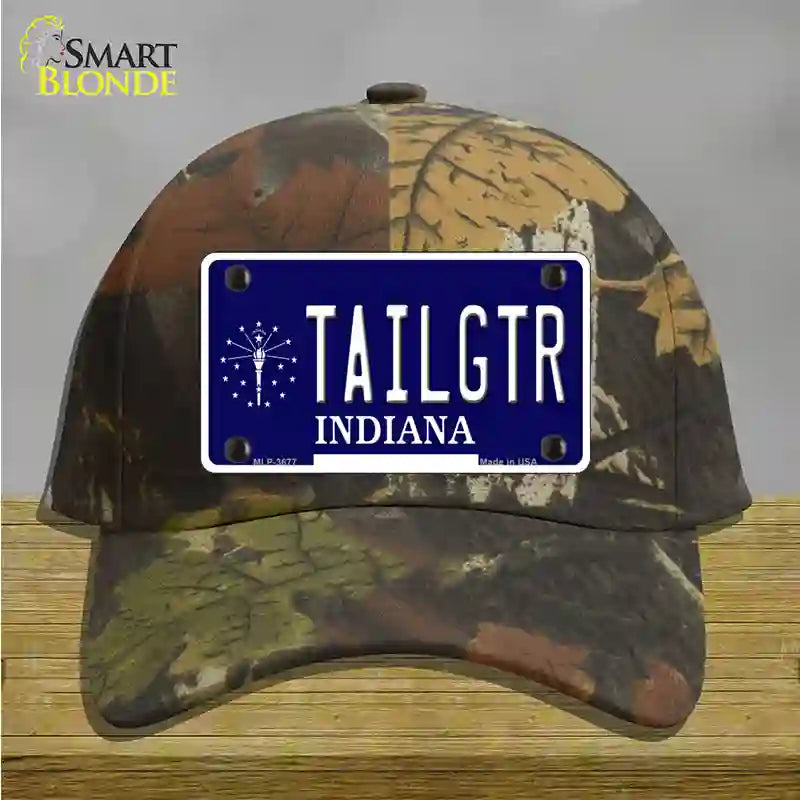 Tailgtr Indiana Novelty License Plate Hat Cotton / Camoflauge