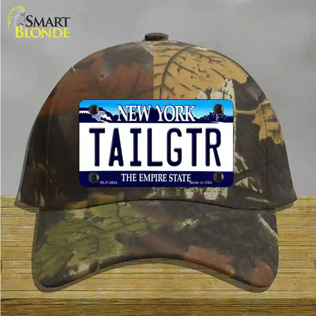 Tailgtr New York Novelty License Plate Hat Cotton / Camoflauge