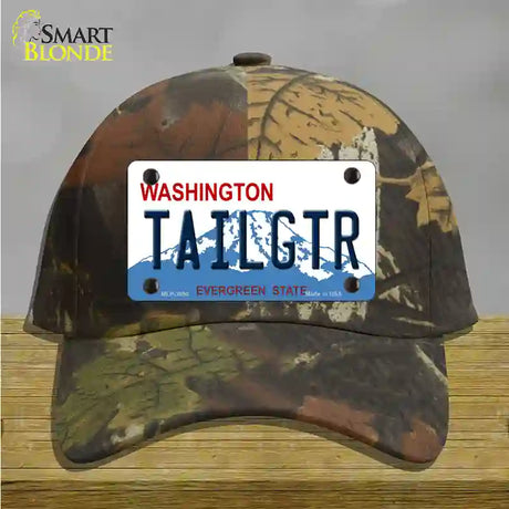 Tailgtr Washington Novelty License Plate Hat Cotton / Camoflauge