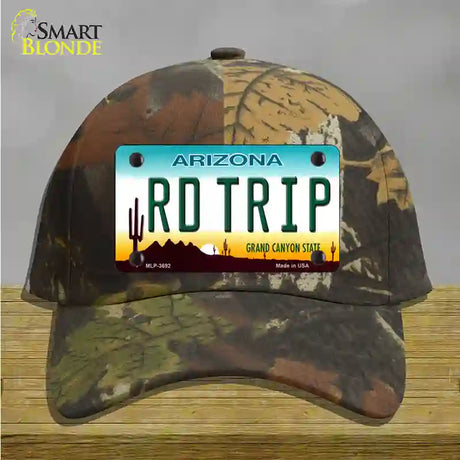 Rd Trip Arizona Novelty License Plate Hat Cotton / Camoflauge