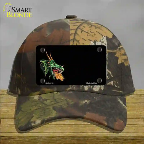 Dragon Offset Customizable Novelty License Plate Hat Cotton / Camoflauge