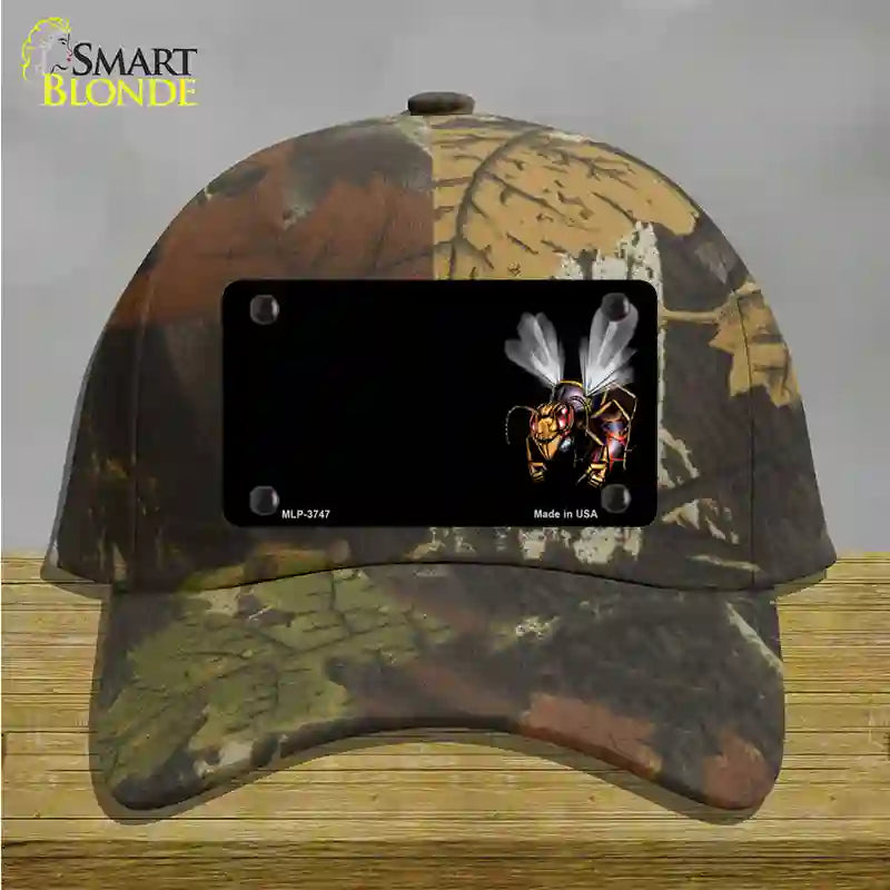 Hornet Offset Novelty License Plate Hat Cotton / Camoflauge