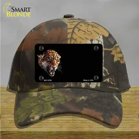 Jaguar Offset Novelty License Plate Hat Cotton / Camoflauge