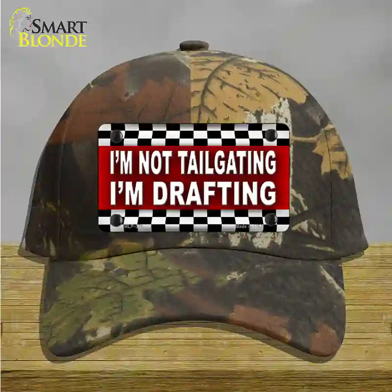 Not Tailgating Drafting Novelty License Plate Hat Cotton / Camoflauge