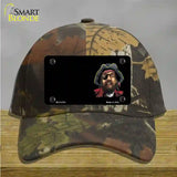 Pirate Offset Novelty License Plate Hat Cotton / Camoflauge