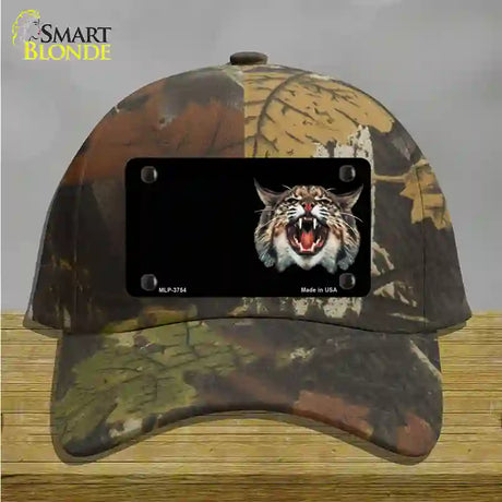 Wildcat Offset Novelty License Plate Hat Cotton / Camoflauge