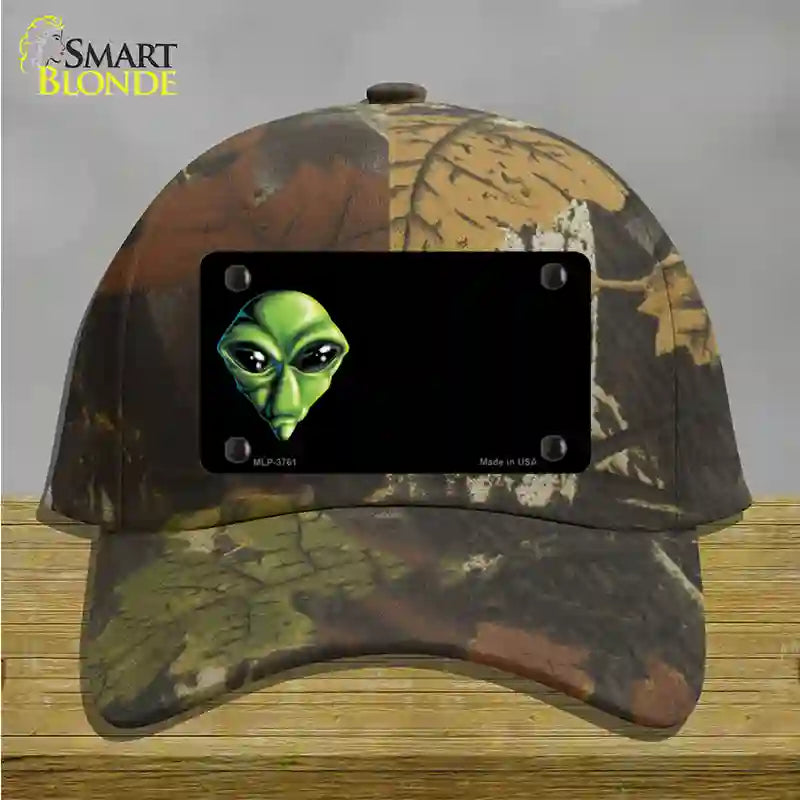 Alien Offset Novelty License Plate Hat Cotton / Camoflauge