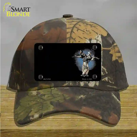 SWAT Offset Novelty License Plate Hat Cotton / Camoflauge