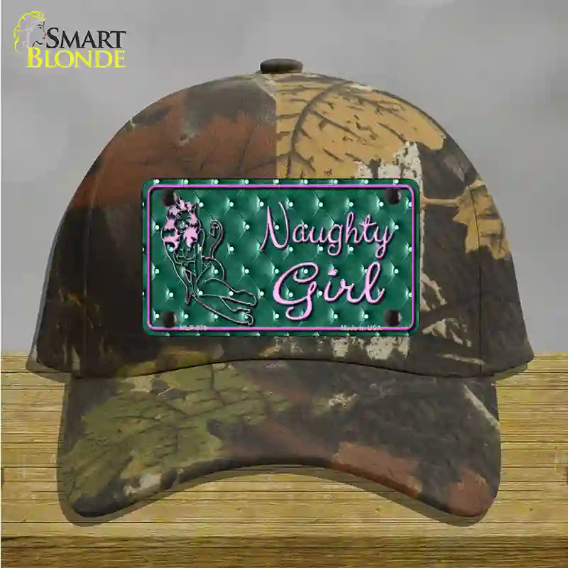 Naughty Girl Novelty License Plate Hat Cotton / Camoflauge