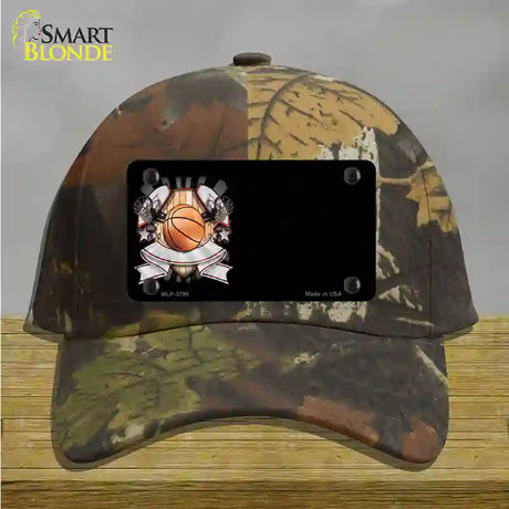 Basketball Banner Offset Novelty License Plate Hat Cotton / Camoflauge