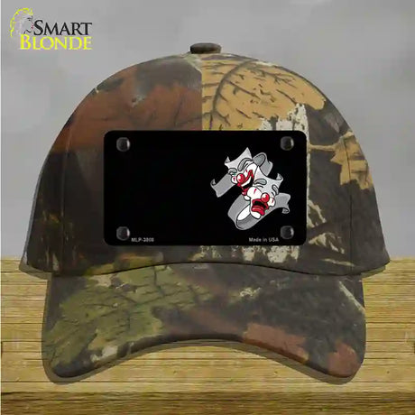 Theater Drama Offset Novelty License Plate Hat Cotton / Camoflauge