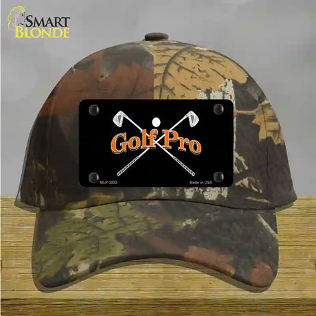 Golf Pro Novelty License Plate Hat Cotton / Camoflauge