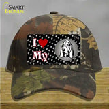 I Love My Basset Hound Novelty License Plate Hat Cotton / Camoflauge