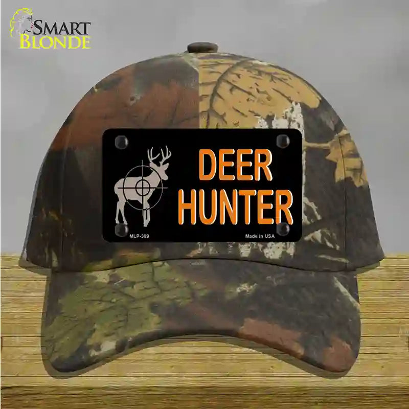 Deer Hunter Novelty License Plate Hat Cotton / Camoflauge