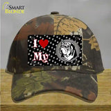 I Love My Bulldog Novelty License Plate Hat Cotton / Camoflauge