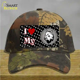 I Love My Cairn Terrier Novelty License Plate Hat Cotton / Camoflauge