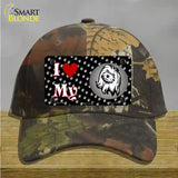 I Love My Maltese Novelty License Plate Hat Cotton / Camoflauge