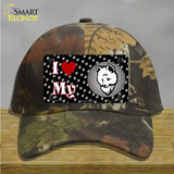 I Love My Pomeranian Novelty License Plate Hat Cotton / Camoflauge