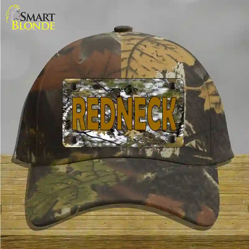 Redneck Camo Novelty License Plate Hat Cotton / Camoflauge