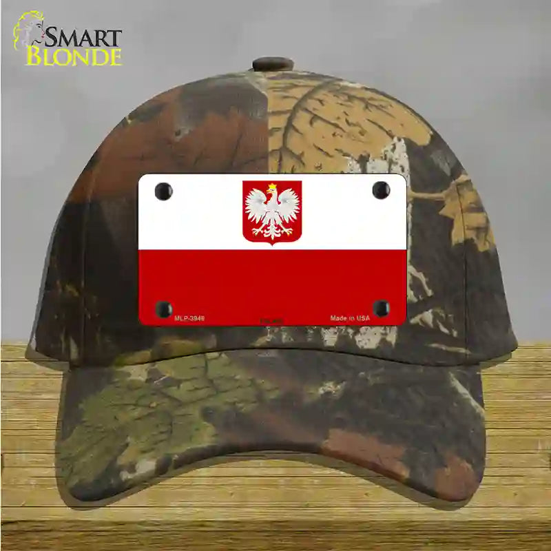 Poland Eagle Flag Novelty License Plate Hat Cotton / Camoflauge