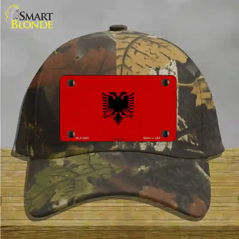 Albania Flag Novelty License Plate Hat Cotton / Camoflauge