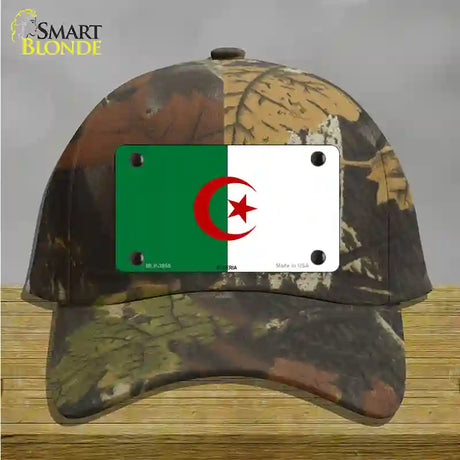 Algeria Flag Novelty License Plate Hat Cotton / Camoflauge