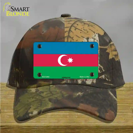 Azerbaijan Flag Novelty License Plate Hat Cotton / Camoflauge