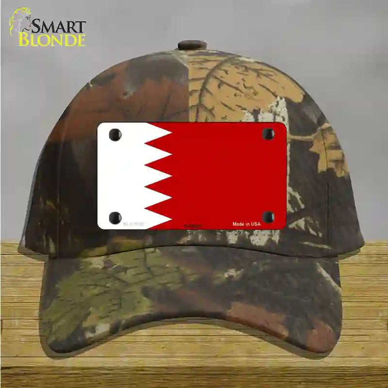 Bahrain Flag Novelty License Plate Hat Cotton / Camoflauge