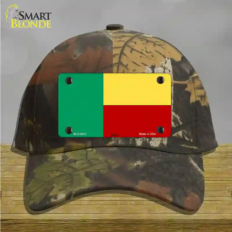 Benin Flag Novelty License Plate Hat Cotton / Camoflauge