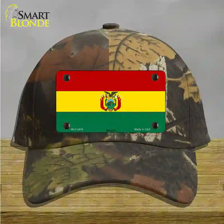 Bolivia Flag Novelty License Plate Hat Cotton / Camoflauge