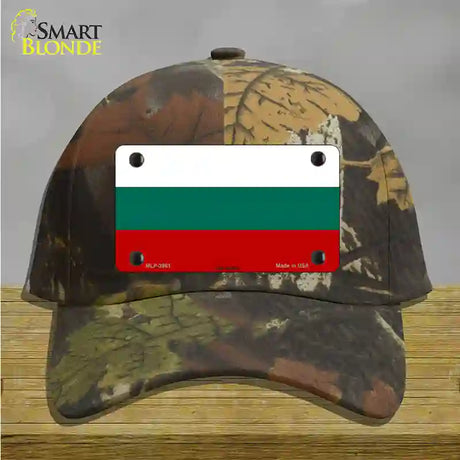 Bulgaria Flag Novelty License Plate Hat Cotton / Camoflauge