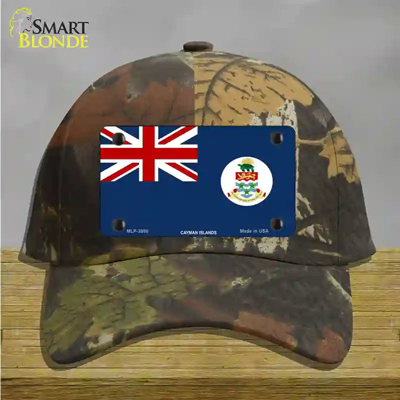 Cayman Islands Flag Novelty License Plate Hat Cotton / Camoflauge