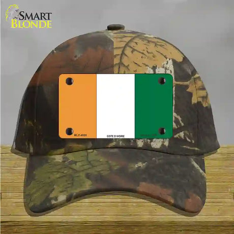 Cote D Ivoire Flag Novelty License Plate Hat Cotton / Camoflauge