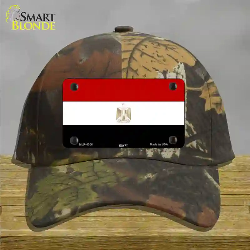 Egypt Flag Novelty License Plate Hat Cotton / Camoflauge