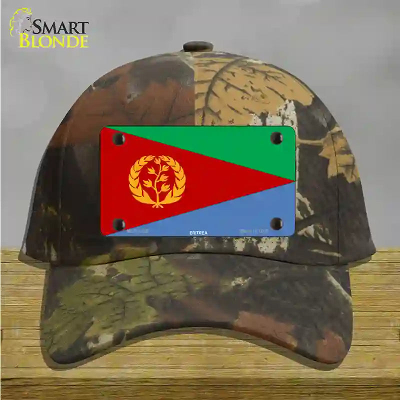 Eritrea Flag Novelty License Plate Hat Cotton / Camoflauge