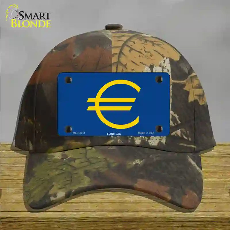 Euro Flag Novelty License Plate Hat Cotton / Camoflauge